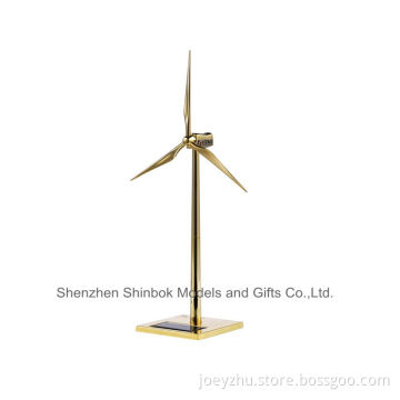 Diecast Zinc alloy and ABS plastic blades Solar Wind Generator Model